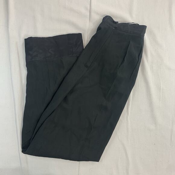 Chanel Women Black Solid Trousers Pants Vintage Size 34 France - Picture 1 of 13